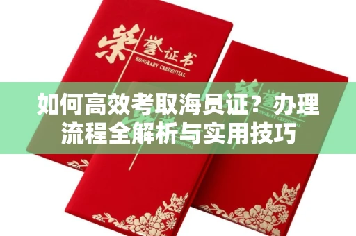 东莞如何高效考取海员证?办理流程全解析与实用技巧
