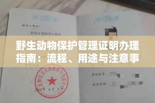 东莞野生动物保护管理证明办理指南:流程、用途与注意事项
